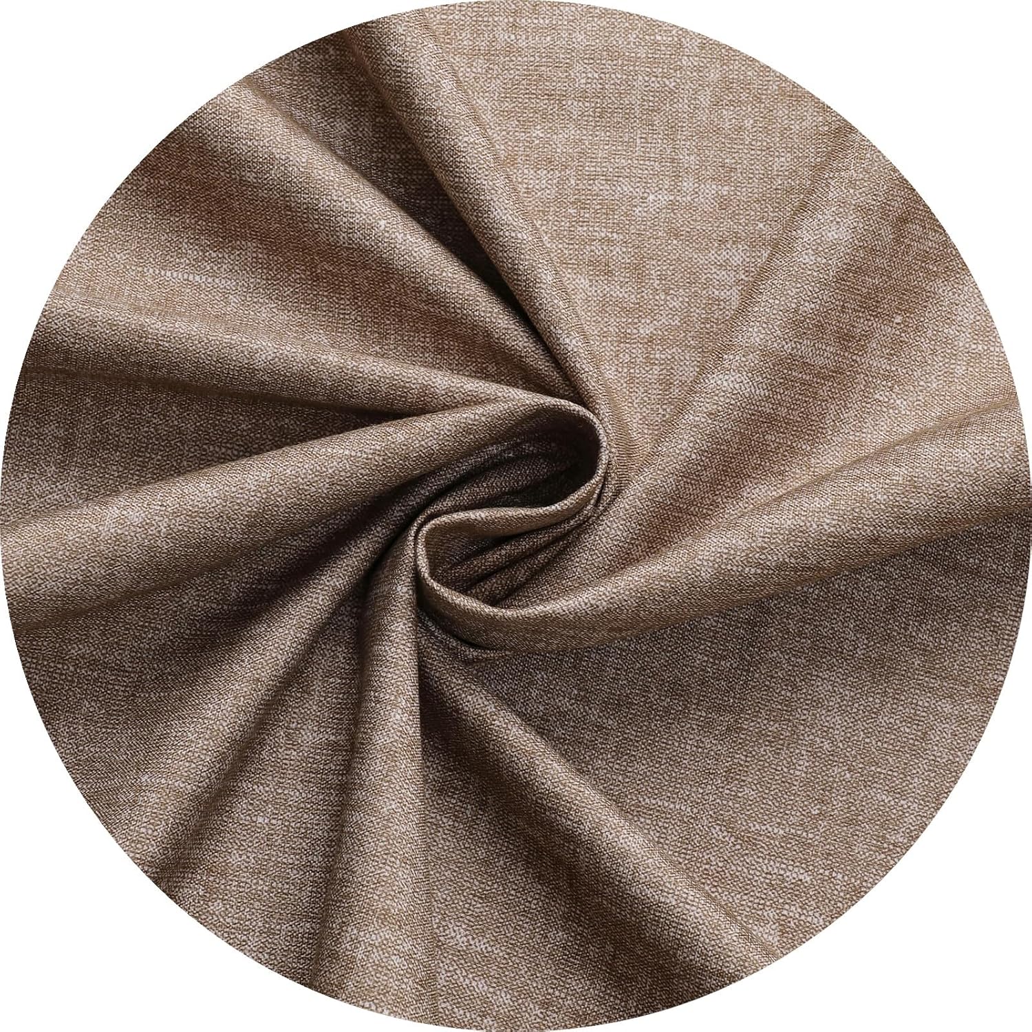 Flyfun Blackout Curtains 84 Inch Length 2 Panels Set, Thermal Insulated Long Curtains, Room Darkening Grommet Curtains for Living Room Bedroom Window (Light Coffee, 52W x 84L)