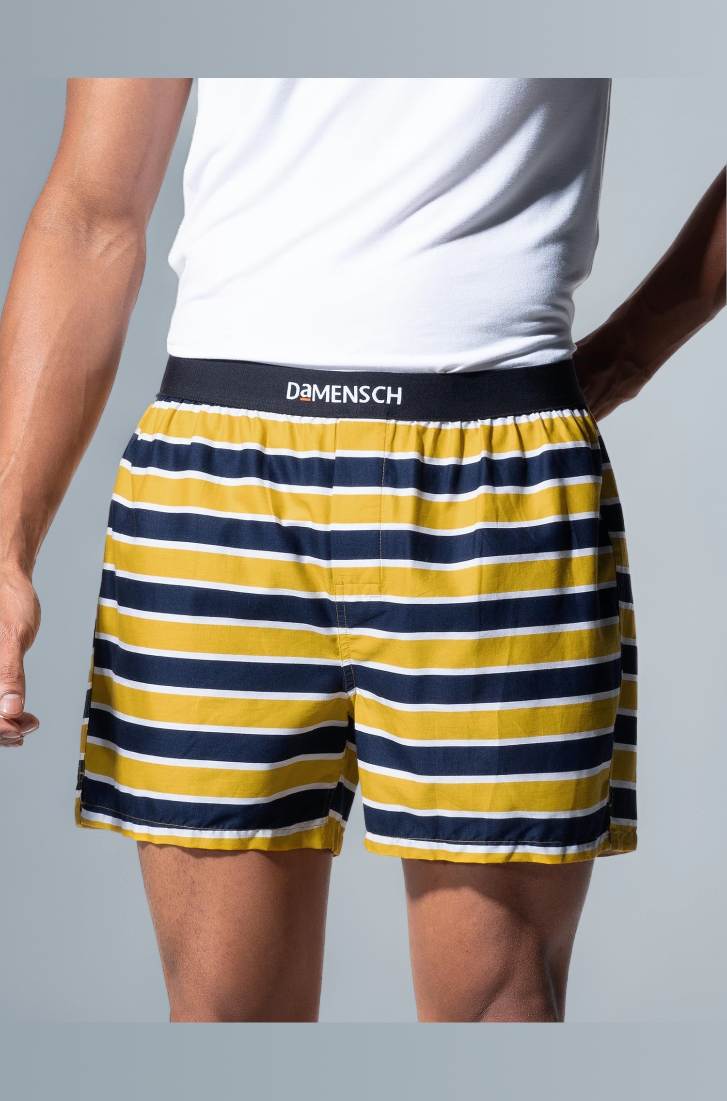 DAMENSCH Solid Breeeze Inner Boxers for Men, Ultra-Light Boxers, 100% Cotton Shorts Pant, Breathable Woven Inner Cotton Shorts for Men