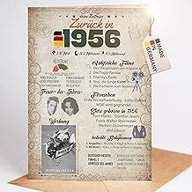 Special Birthday Card 70 Incl. Envelope | 1954 Vintage Gift | Card 70th Birthday Woman - Birthday Card 70 Funny | 70th Birthday Man - DIN A5 | 70