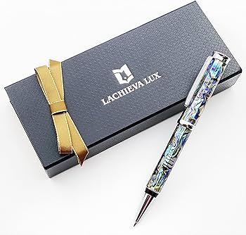 匿名配送　LACHIEVA LUX高級筆記具 天然貝殻 鮑 アワビ油性ボールペン Amazon | LACHIEVA LUX 高級油性ボールペン 天然貝殻 鮑 アワビ ドイツ