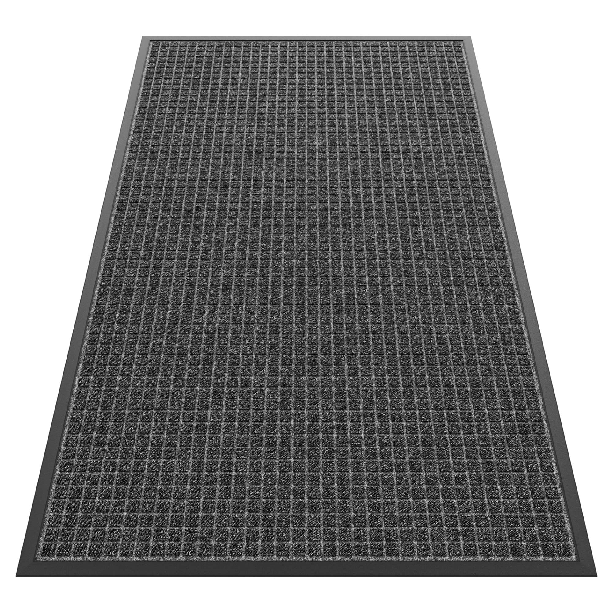 HOMEK Sturdy Front Door Mat Outside Entrance, 5' x 3' All-Season All-Weather Doormat Waterproof, Stain and Fade Resistant, Natural Rubber Indoor