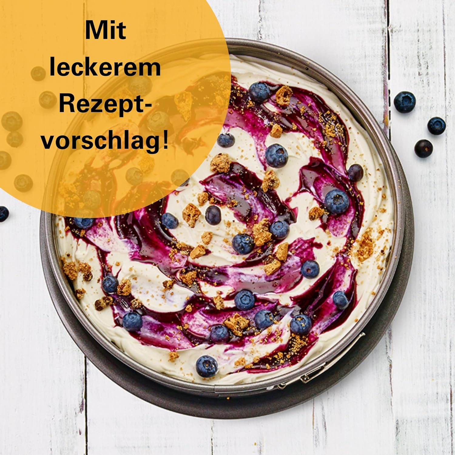 RBV Birkmann, 881655 Springform Cake Tin, High Rim, Leak-Proof, Non-Stick, Diameter 16 cm