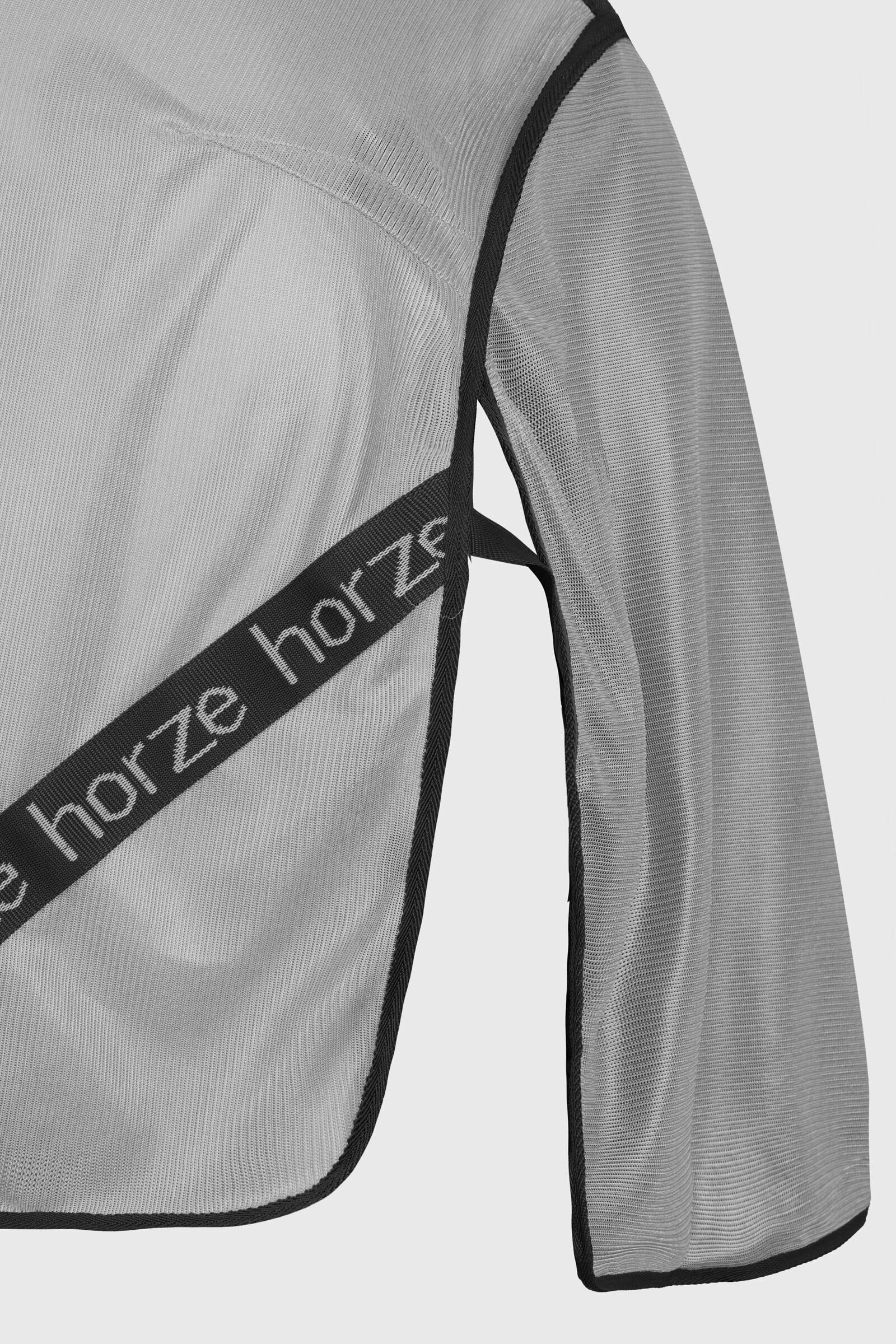 Horze - Manta antimoscas para caballos Paso Fino, protección contra insectos con escote extraíble y protección UV