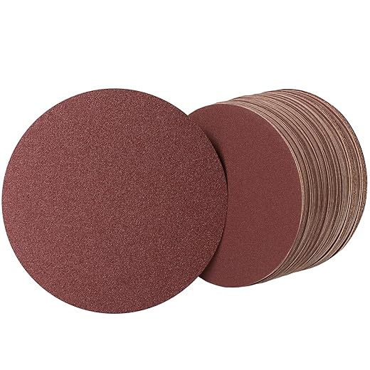 S SATC Premium PSA Sanding Discs 6 Inch 100 PCS 60 80 120 180 240 320 400 600 800 1000 Grit Aluminum Oxide Self Stick Adhesive Sanding Discs for Random Orbital Sander and Belt Disc Sander