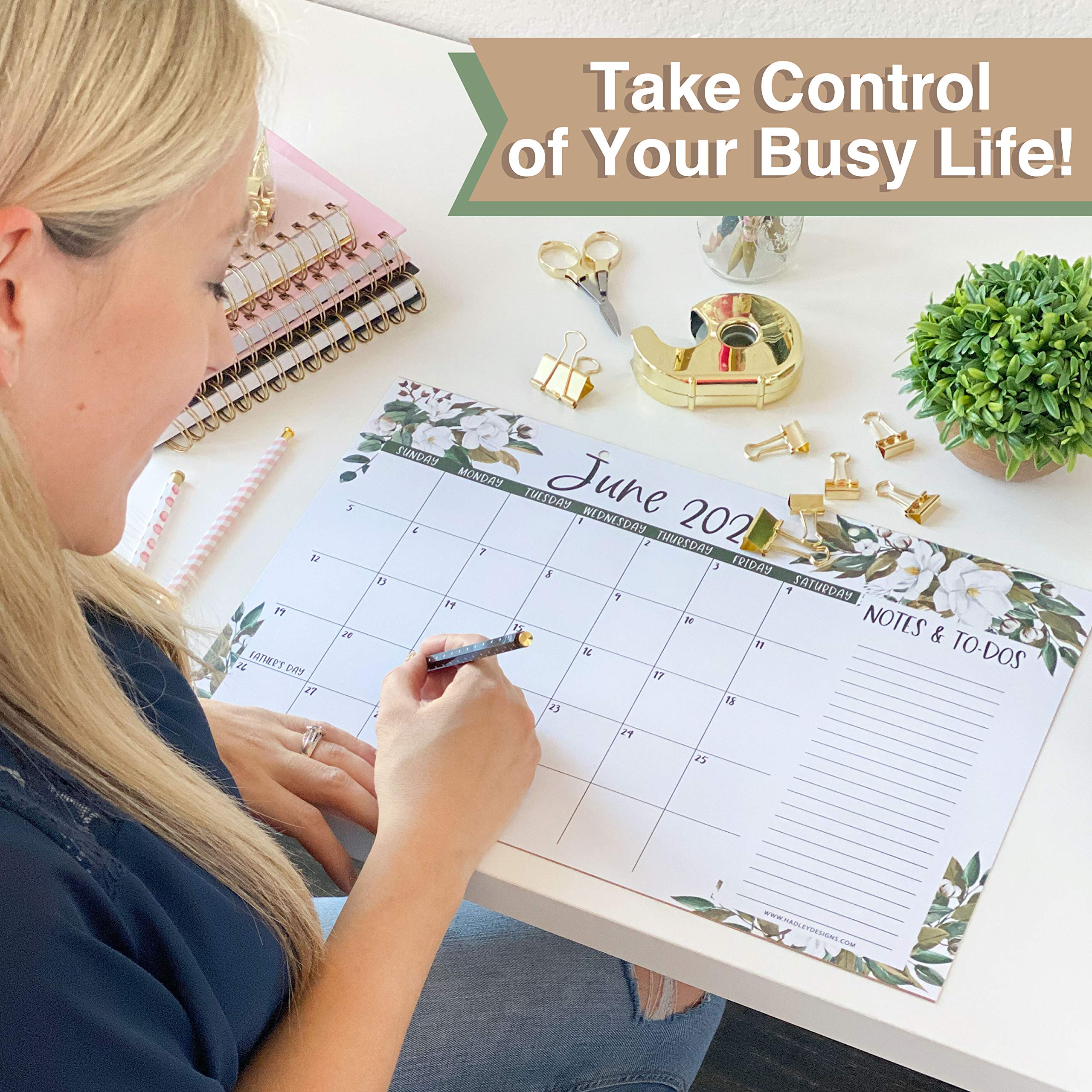 Buy Large Desk Calendar 20222023 2022 Wall Calendar Flowers Desk