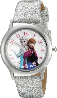 Frozen Kids' Stainless Steel Time Teacher Analog Quartz Strap Watch