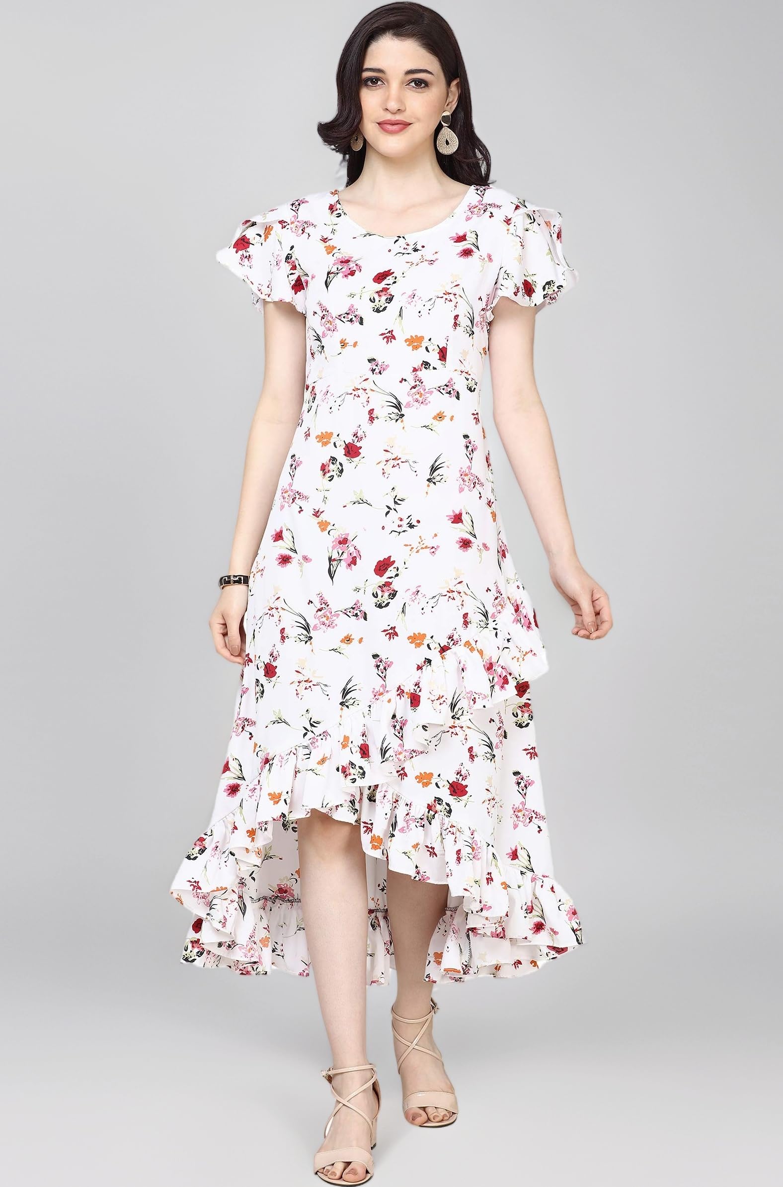 Asymmetric Midi Dress