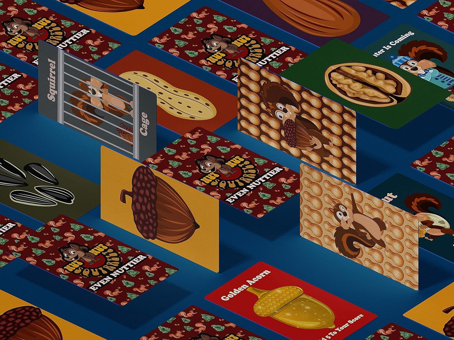 nut nut Squirrel! Even Nuttier - Try to Tame Those Silly Squirrels in This Nuttier Version of Nut Nut Squirrel! an exciting, Strategic Card Game That The Entire Family Will Enjoy! from PBN'J Games