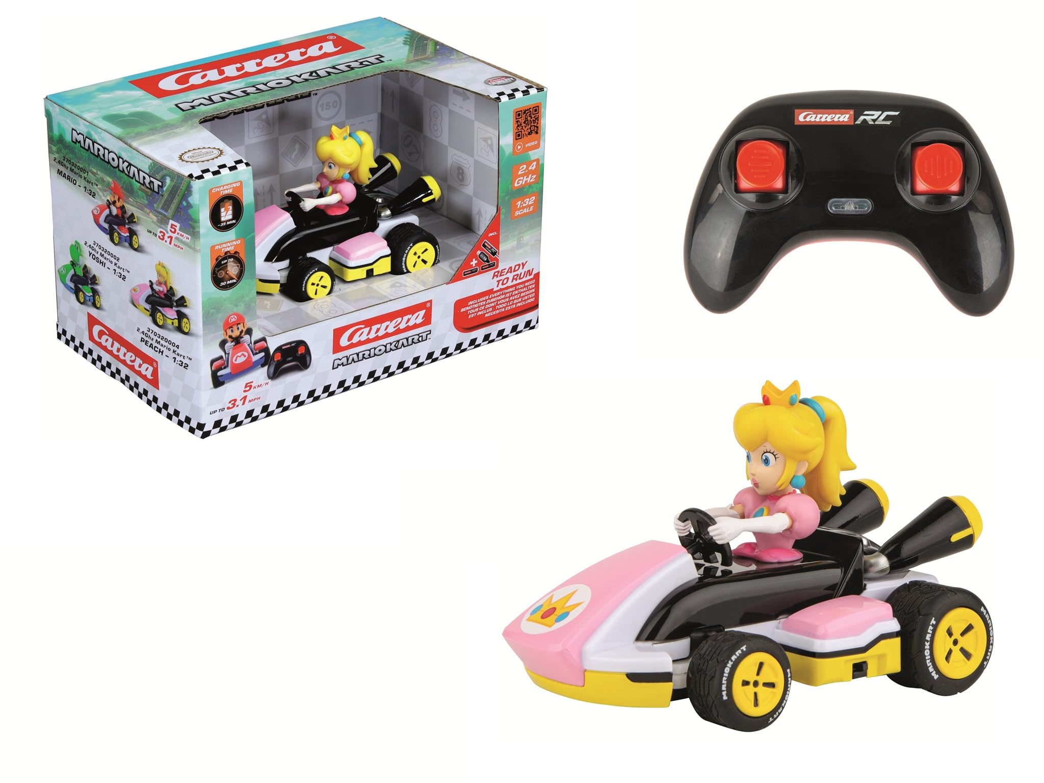 Amazon.com: Carrera RC Nintendo Mario Kart Race Kart 1:32 Scale