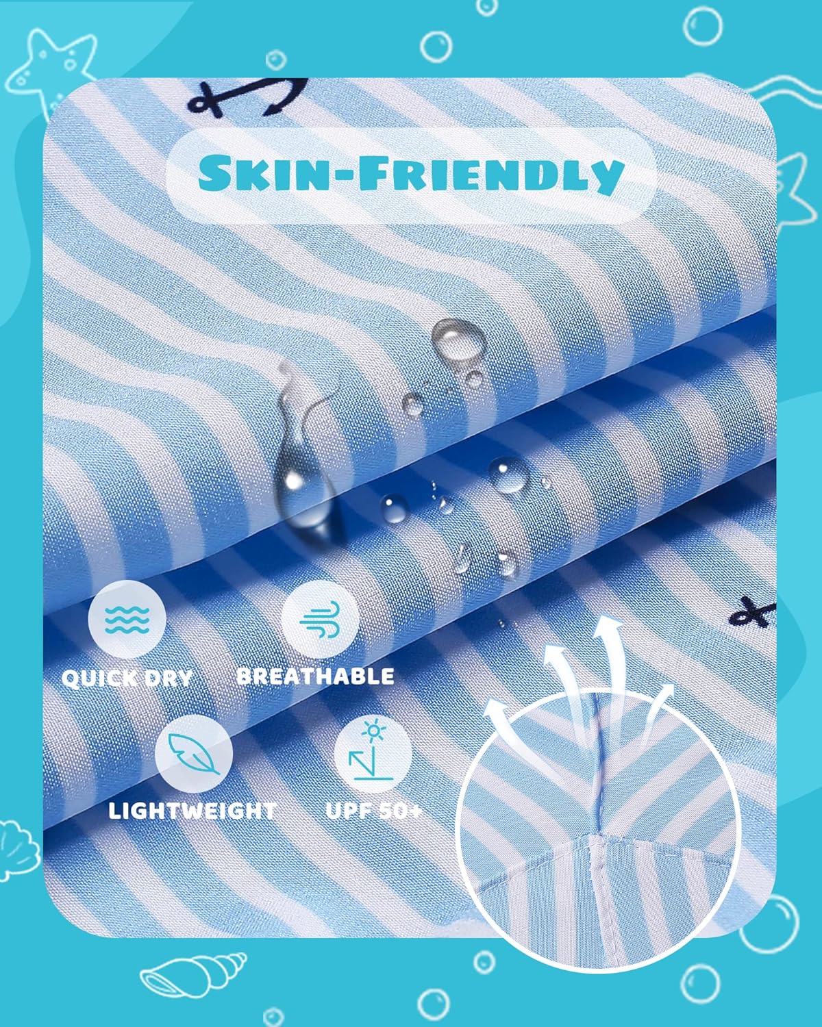 maamgic Boys Swim Trunks with Compression Liner Toddler Stretch Swim Shorts thumbnail