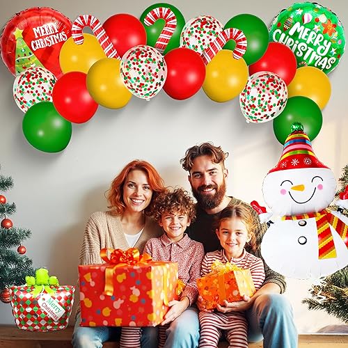 Miniatura 5 de KatchOn Globos de muñeco de nieve de Navidad  43 pulgadas, paquete de 23  Globos de aluminio para decoración de Navidad y amigos