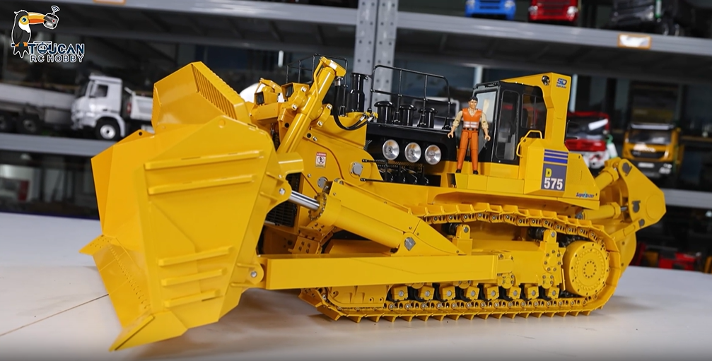 Amazon.com: wheelfun Metal JDMODEL 1/14 RC Hydraulic Bulldozer 575