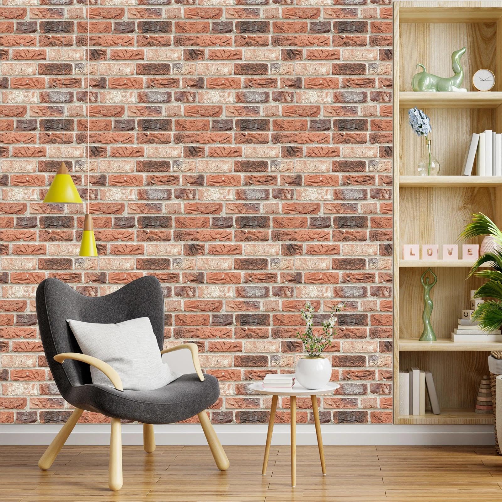 10 paneles de pared 3D, papel pintado autoadhesivo a prueba de golpes, 30 x 30 cm, paneles de pared autoadhesivos, adecuados para paredes con aspecto de piedra en oficinas, apartamentos y