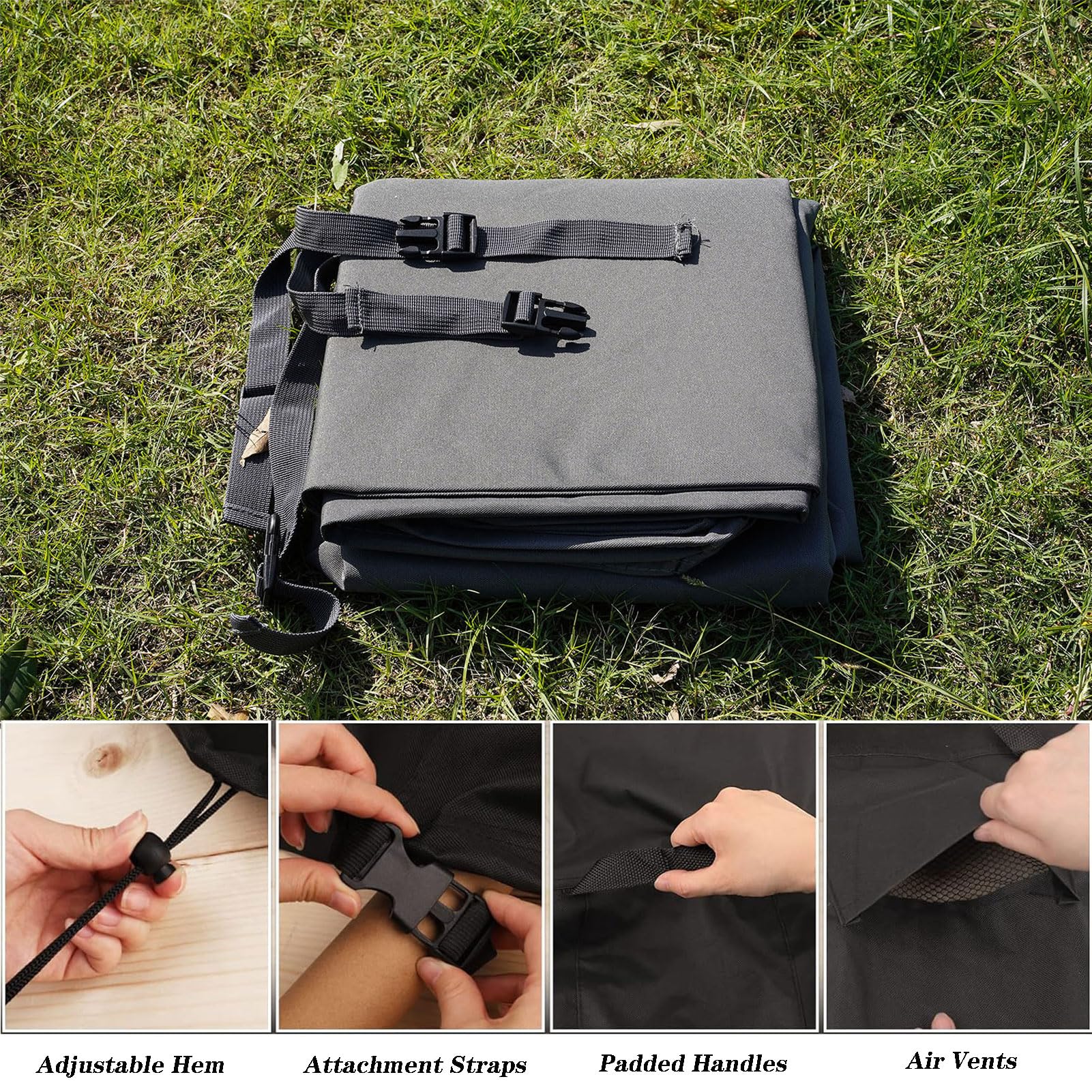 Conjuntos de Muebles Cubierta Impermeable 213x132x74cm, Funda para Muebles de Exterior Cubierta Protectora, Cubierta de Conjunto de Muebles, Unda Protectora Oxford Impermeable