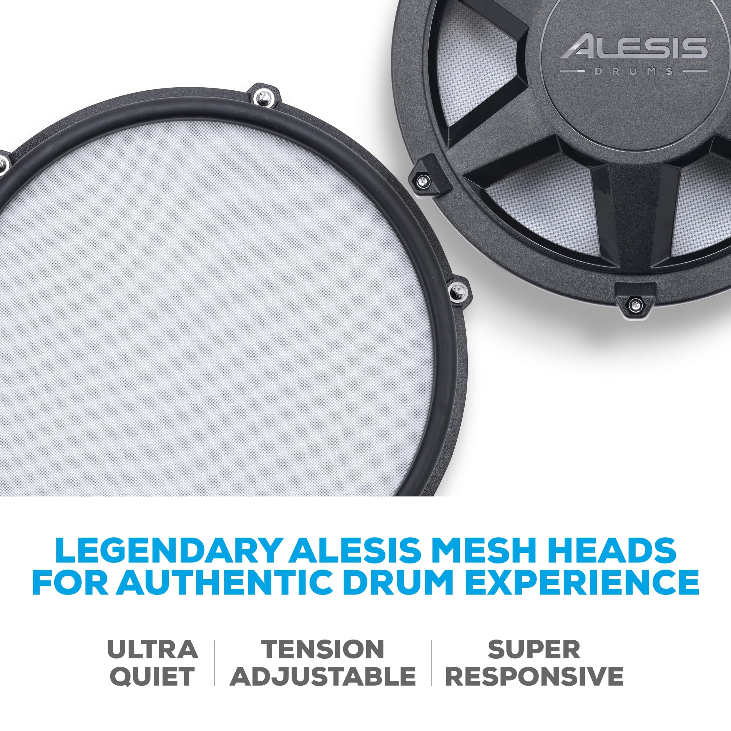 Alesis Nitro Max Kit Eight Piece Electronic Drum Kit with Mesh Heads and Bluetooth — Amazon image 9