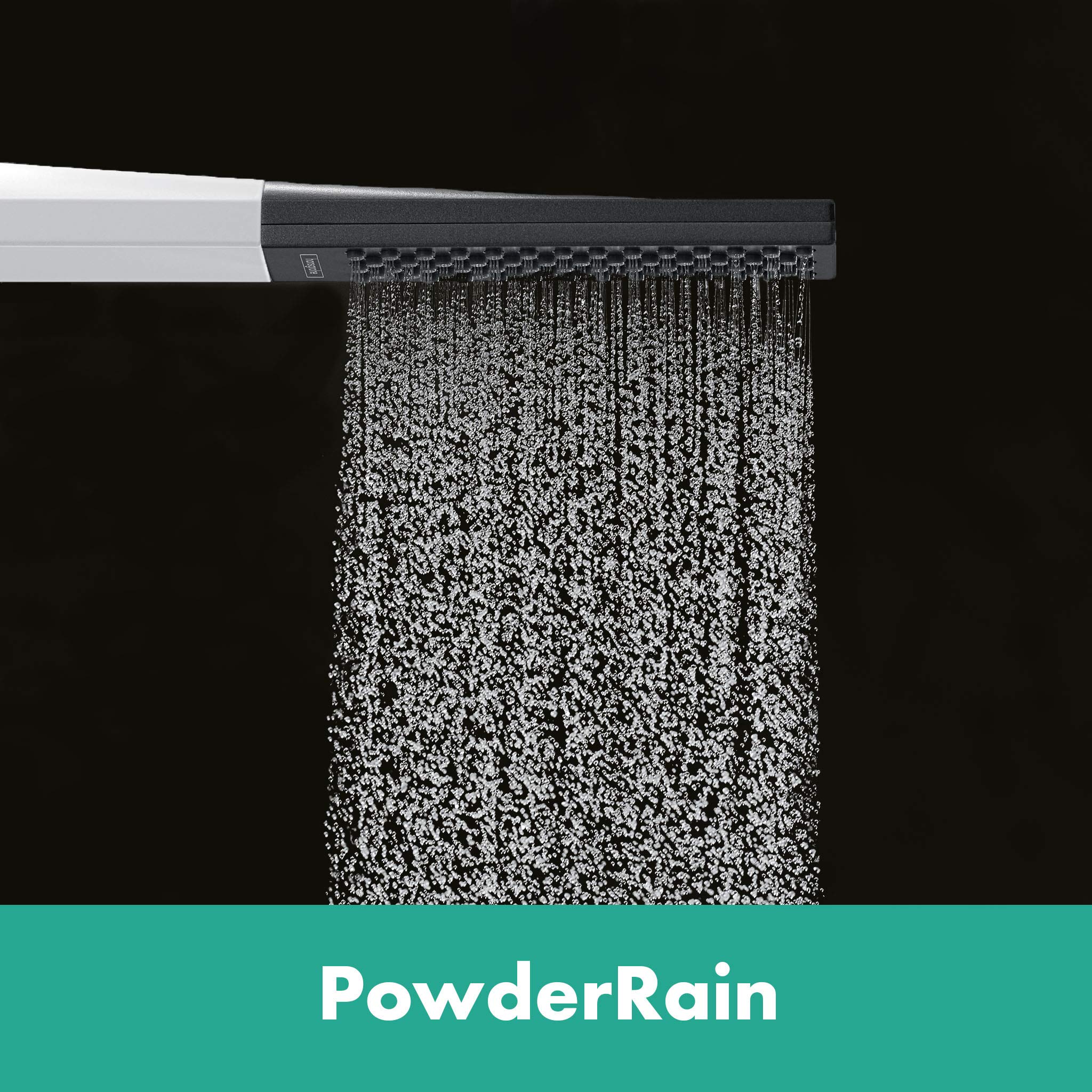 hansgrohe Alcachofa de ducha Rainfinity (alcachofa de mano, 100 mm), color blanco mate
