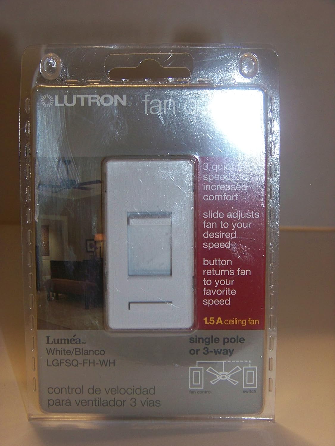 Lutron LGFSQ-FH-WH