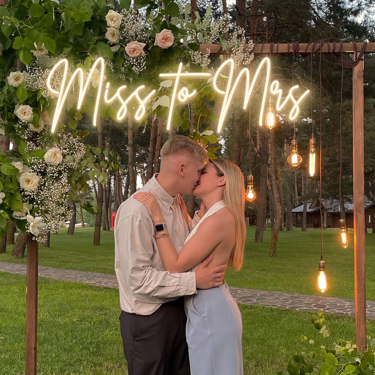 Miss to Mrs Neon Signs for Wall Decor Weddings Valentines Day Engagement Banquet Party Decoration Personalized Neon Sign for Bedroom Home with Dimmer Custom Color Neon Light Signs Wedding Gifts…