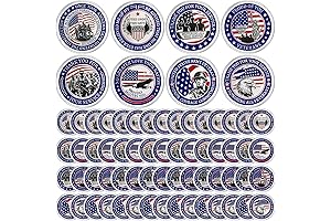 Thank You for Your Service Coins for Veterans - 60Pcs USA Military Challenge Coins