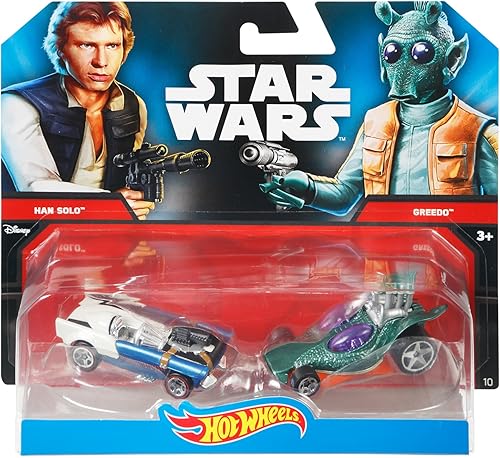 Miniatura 4 de Hot Wheels Boys Star Wars Carácter Car Han Solo & Greedo (paquete de 2)