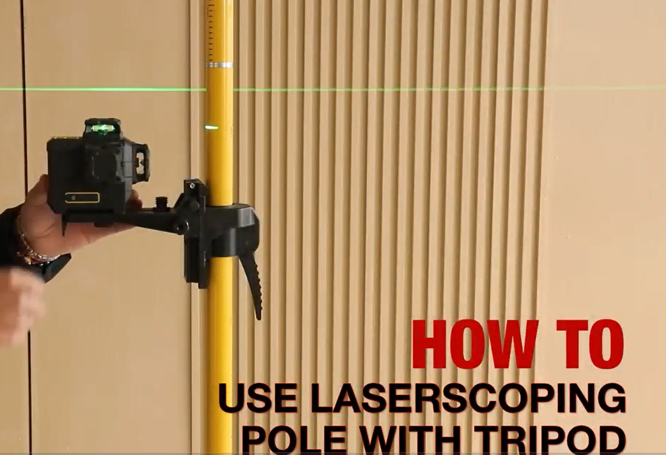 Mountlaser Asta Per Livella Laser, Asta Telescopica Da 4,8 M Con - 5