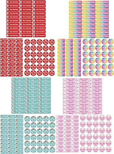 Miniatura 3 de Etiquetas de nombre impermeables personalizadas. Prensa y pega el nombre personalizado en las etiquetas de la ropa. Paquete de etiquetas combinadas