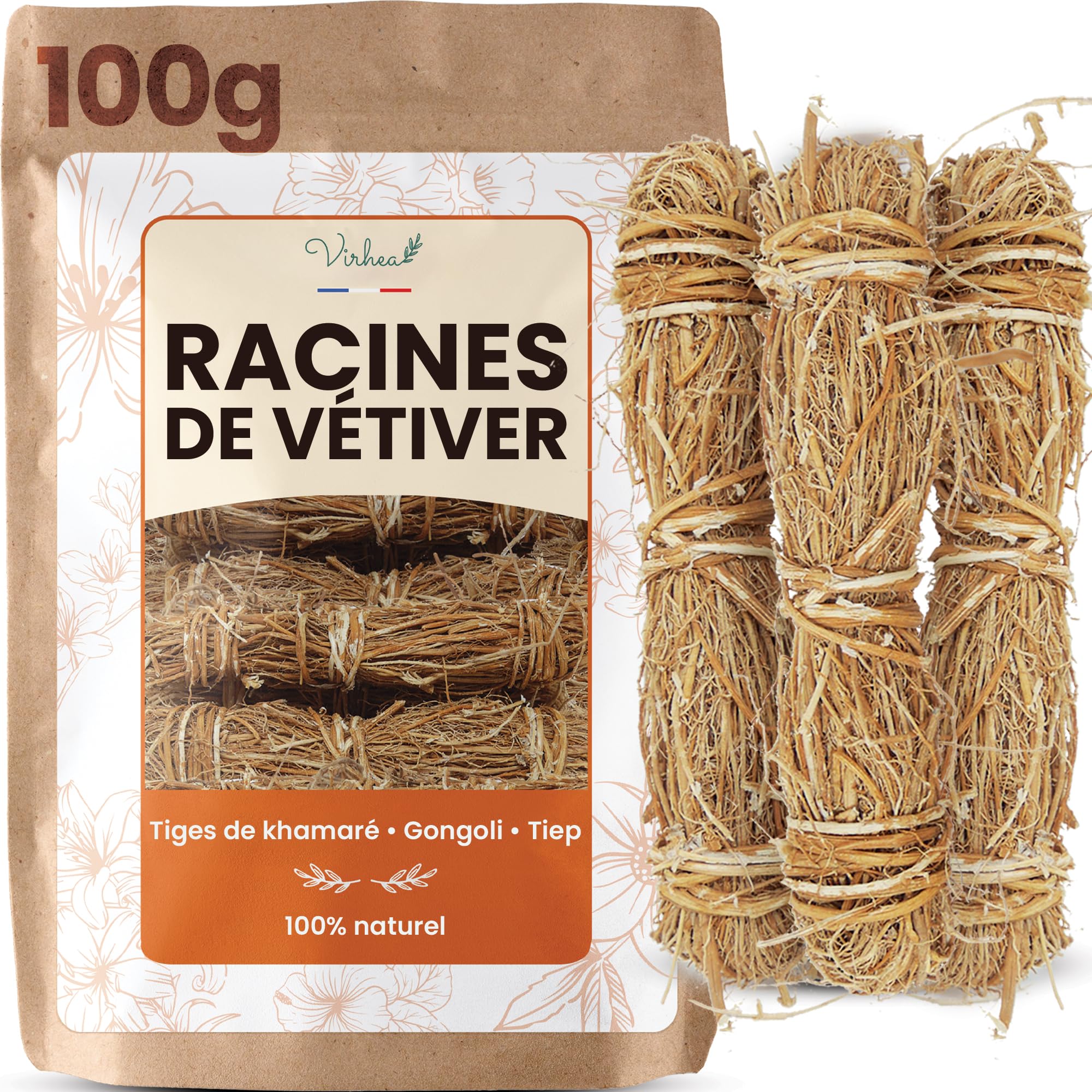 Racine de Vetiver - Khamar - Gongoli (100g) - 20 Tiges de Vetiver pour  Infusion - 100% Naturel : Amazon.fr: Epicerie