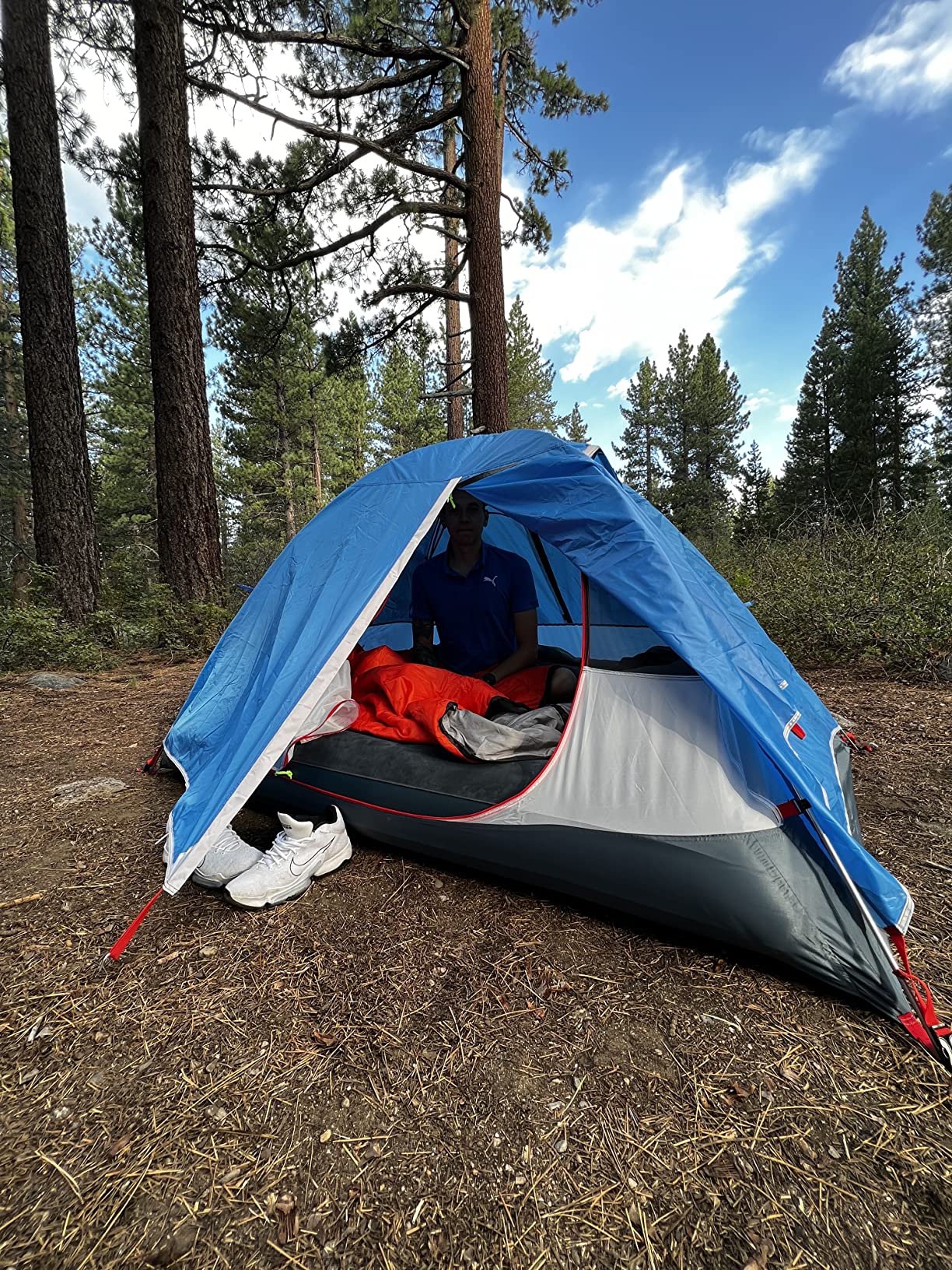 Night Cat 2-Persons Backpacking Tent: Waterproof Lightweight Camping Tent for Two People Hiking Outdoor Mountain with Aluminum Poles and Rainfly Green customer photo 10