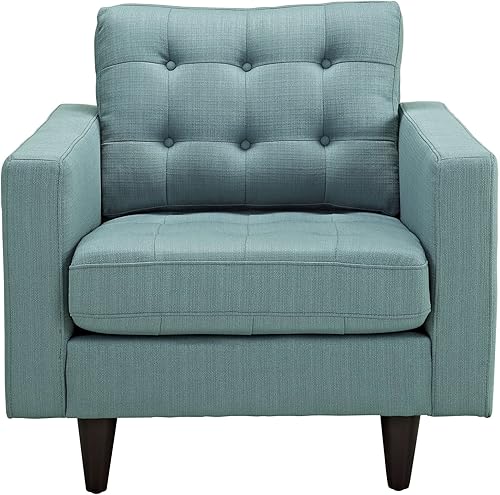 Miniatura 107 de Modway Sofá biplaza Empress en tela tapizada moderna de mediados de siglo, gris Gris,Laguna,Gris,claro,Celeste,verde azulado,Beige,Atomic Rojo