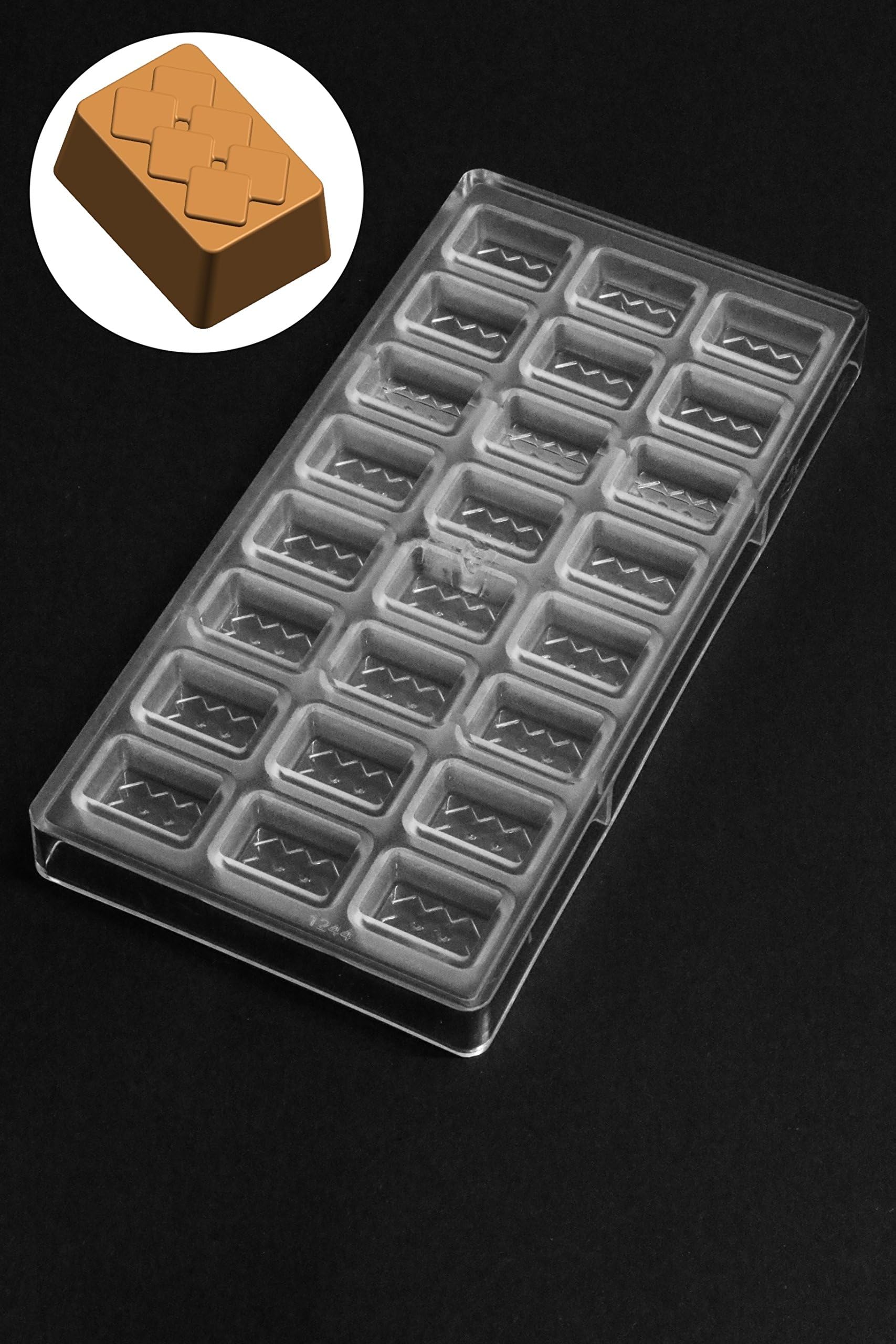Rectangle Chocolate Polycarbonate Mold (Contemporary Rectangle)