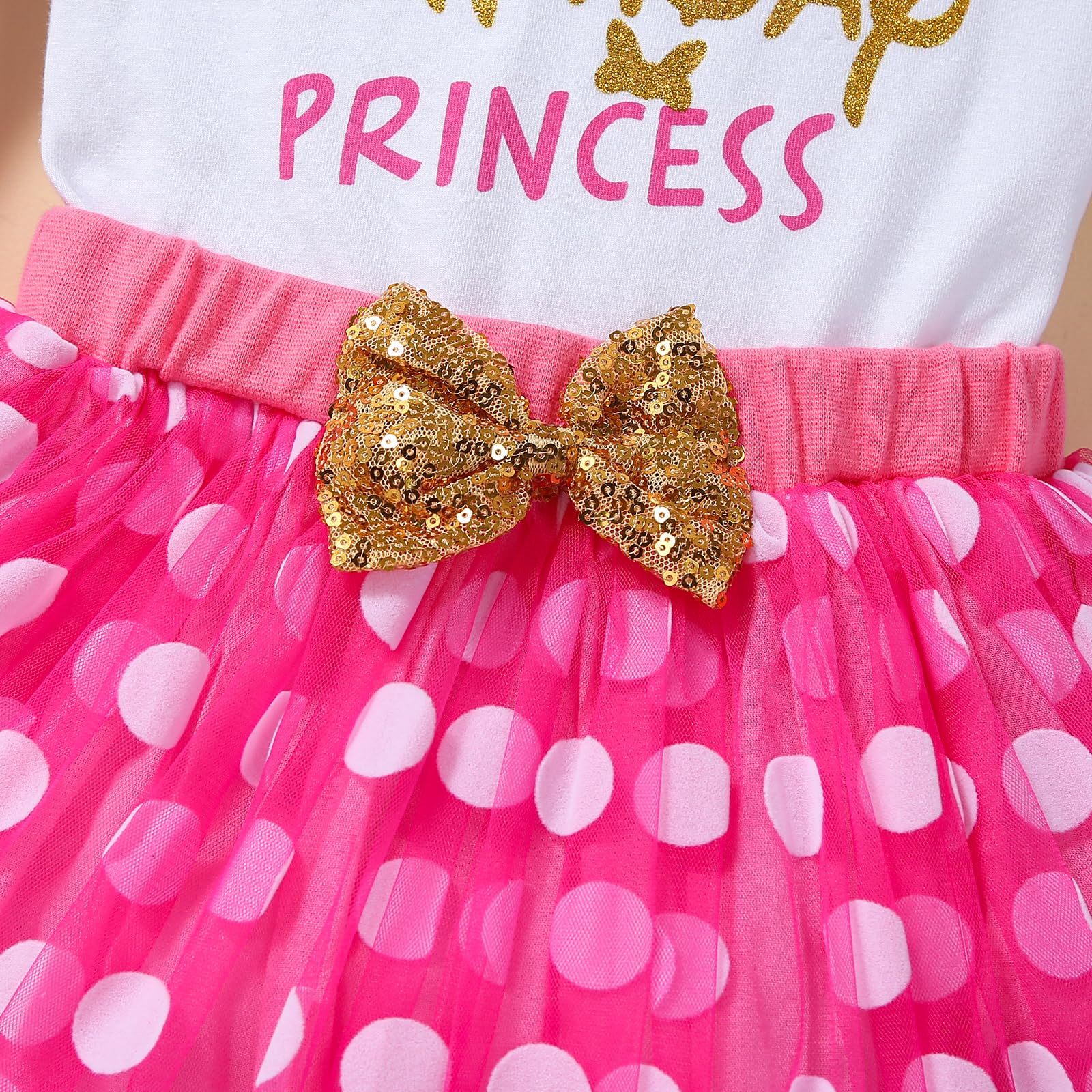 Traje de princesa de cumpleaños para niñas pequeñas, chaleco sin mangas, falda tutú de malla con lunares