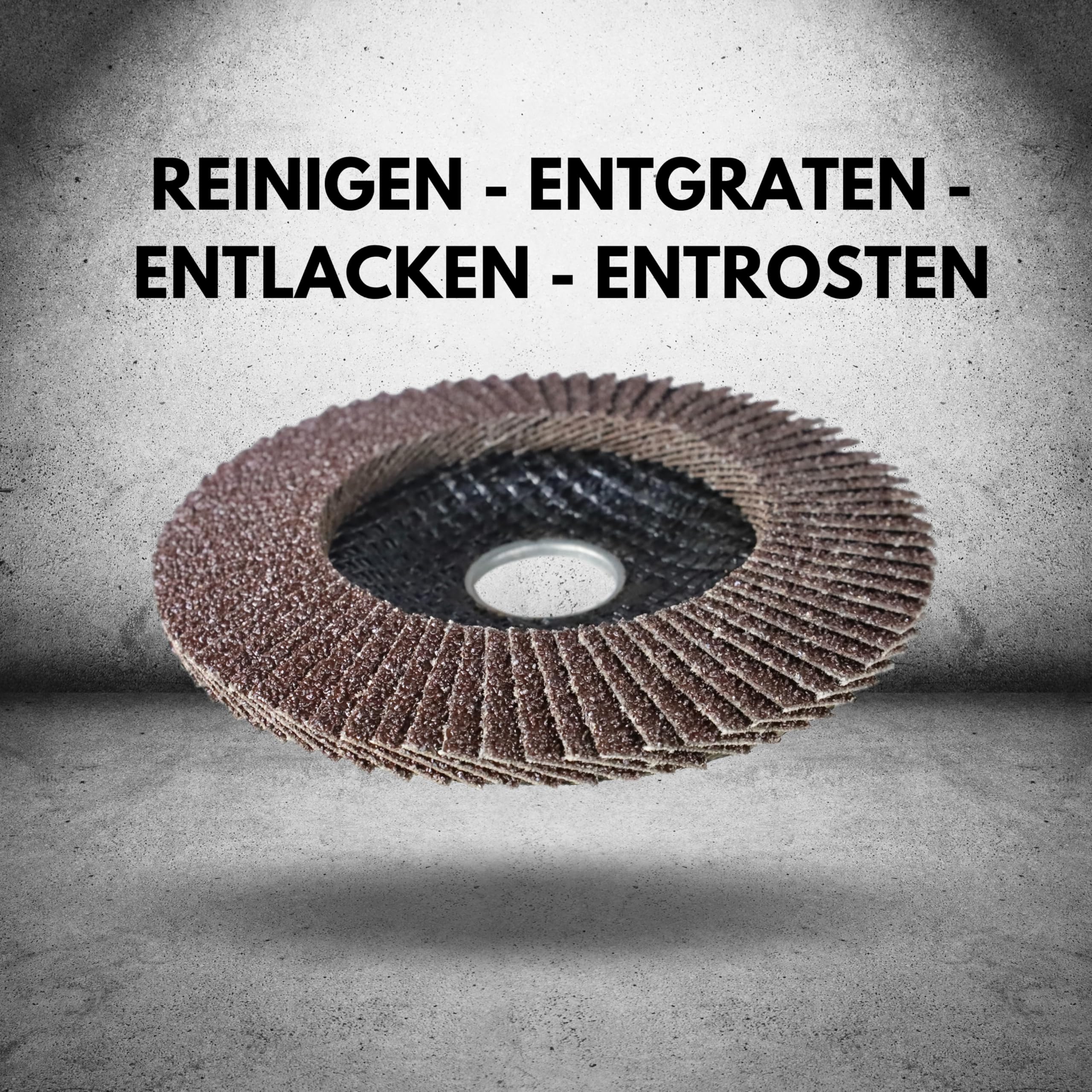 Rostio Fächerscheibe 125 Mm – 10 Stück Für Winkelschleifer, Normalkorund, Korn 120, Ideal Zum Entrosten & Entlacken Von Stahl