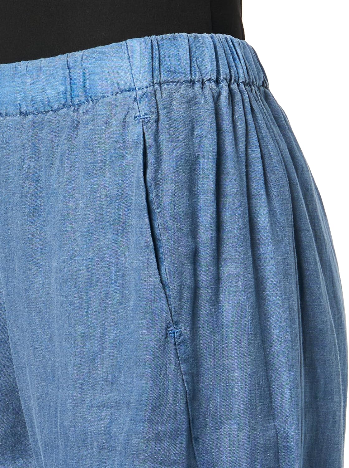 VELVET BY GRAHAM & SPENCER Women's Lola Woven Linen Pants, Indigo - Image 3