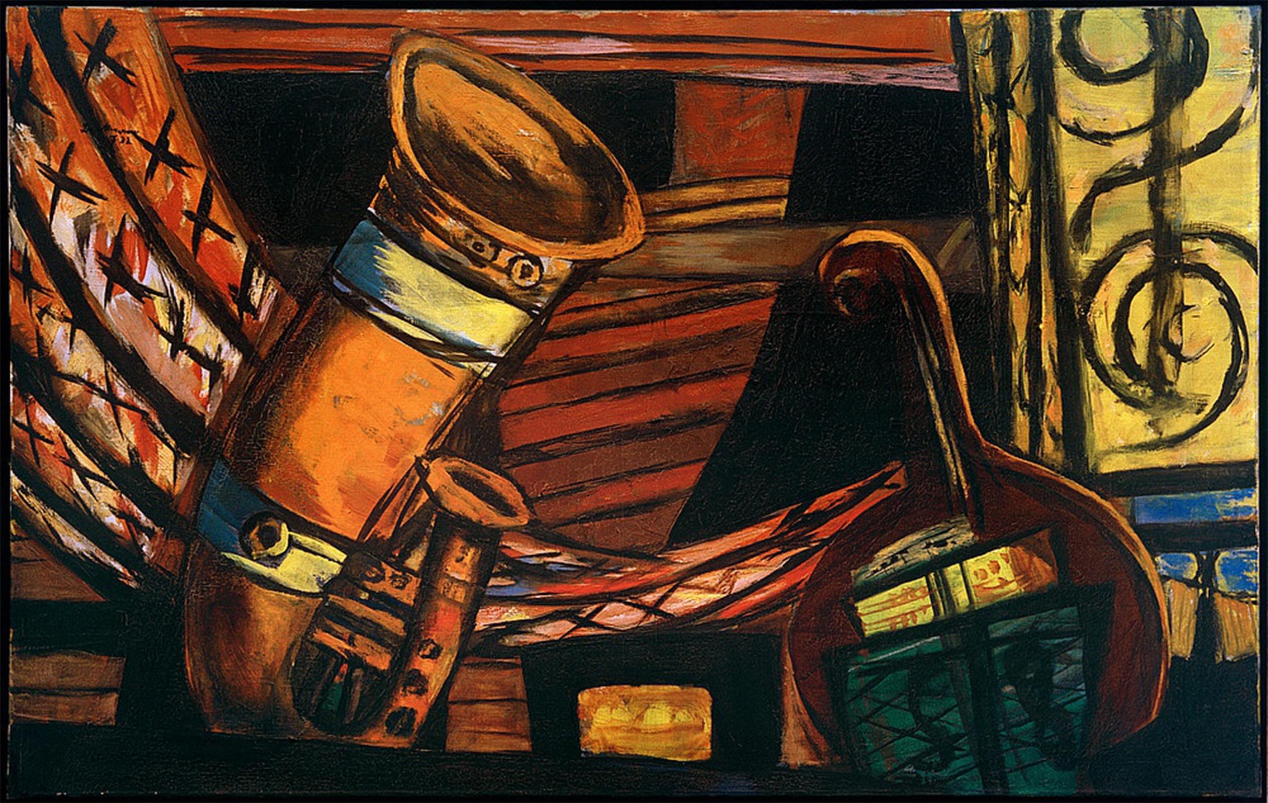 ARTXLXXBN Famous Prints Artwork Pictures Poster Painting Art orchestra by Max Beckmann Artwork Landscape Pictures for Home Decor 60x90cm