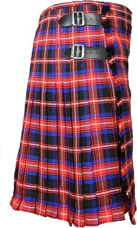Scottish Kilt for Men/Boys, Tartan Acrylic Kilts, Mens Kilt