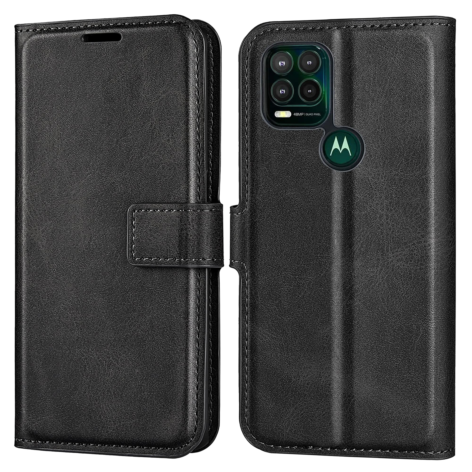 D DESSVON Moto G Stylus 5G (2021) Case Wallet Black, Motorola G Stylus 5G 2021 Leather Flip Case with Card Holder Kickstand Magnetic Closure Slim Phone Case Cover for Moto G Stylus 5G (2021)