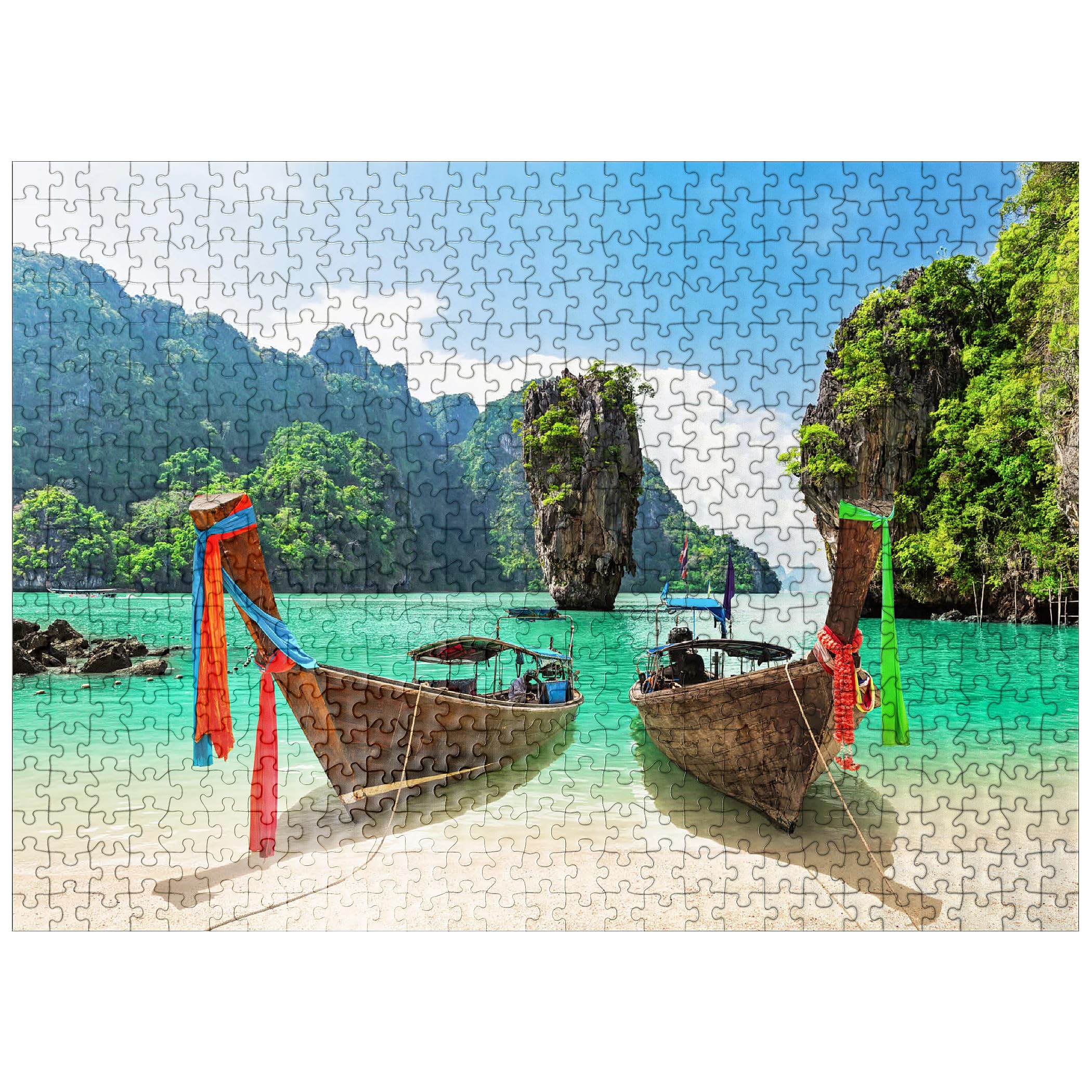 MyPuzzle Bond Island Near Phuket in Thailand - Premium 500 Piece Jigsaw Puzzle for Adults