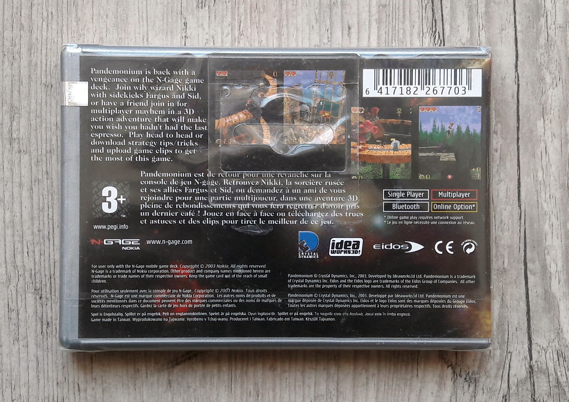 Jeu Pandemonium! Pour Nokia N-Gage - Neuf Sous Blister - Collector Rétro