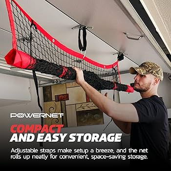 Amazon | PowerNet ハンギングデュアルユース練習ネット 野球