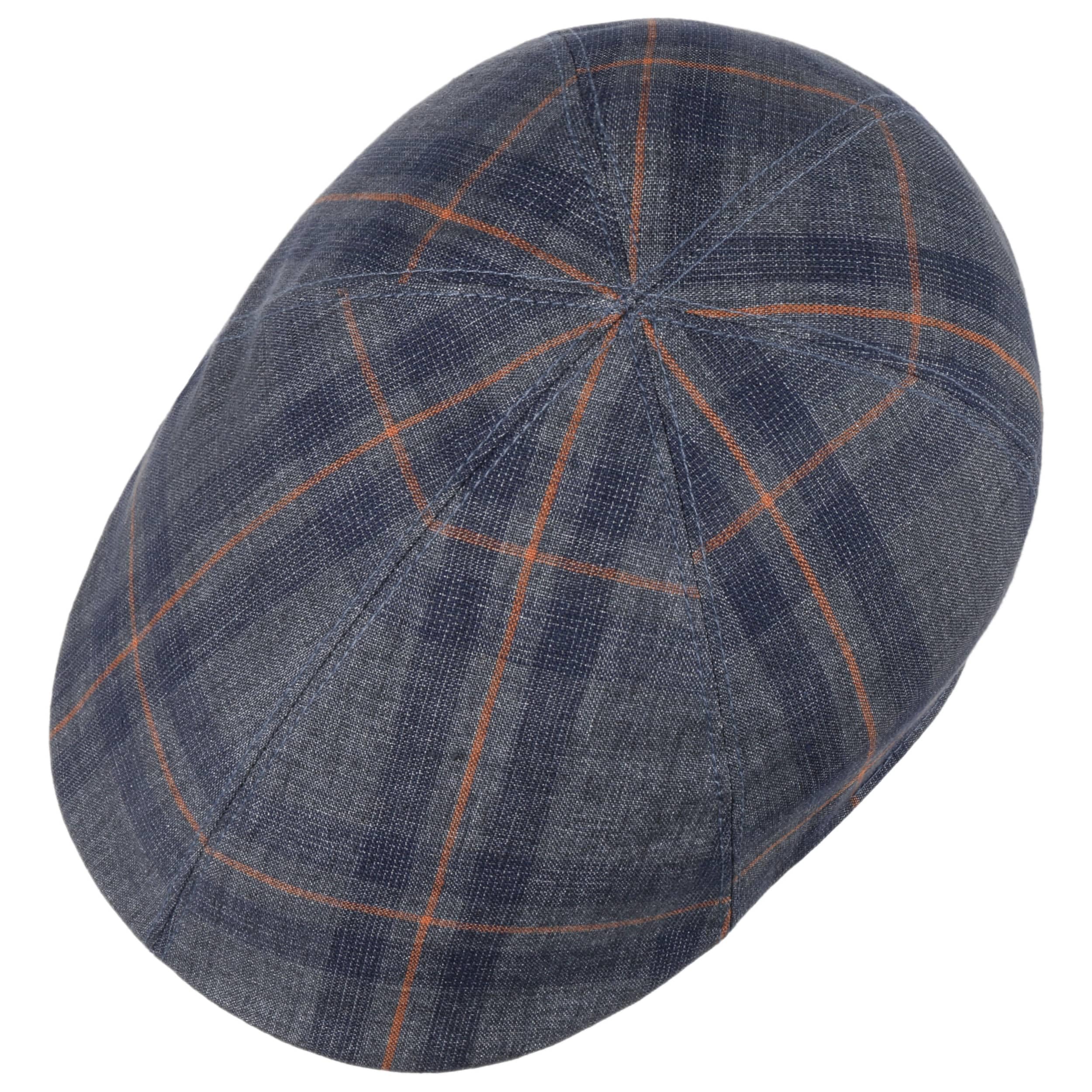 Mayser Paddy Kampen Schirmmütze Flatcap Karomuster Made in EU Damen Herren Frühling Sommer
