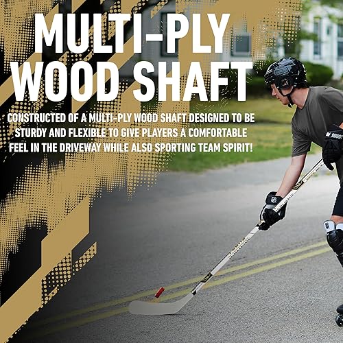 Vista 70 de Franklin Sports NHL Team - Palo de hockey callejero de vinilo de 48 pulgadas Pittsburgh Penguins