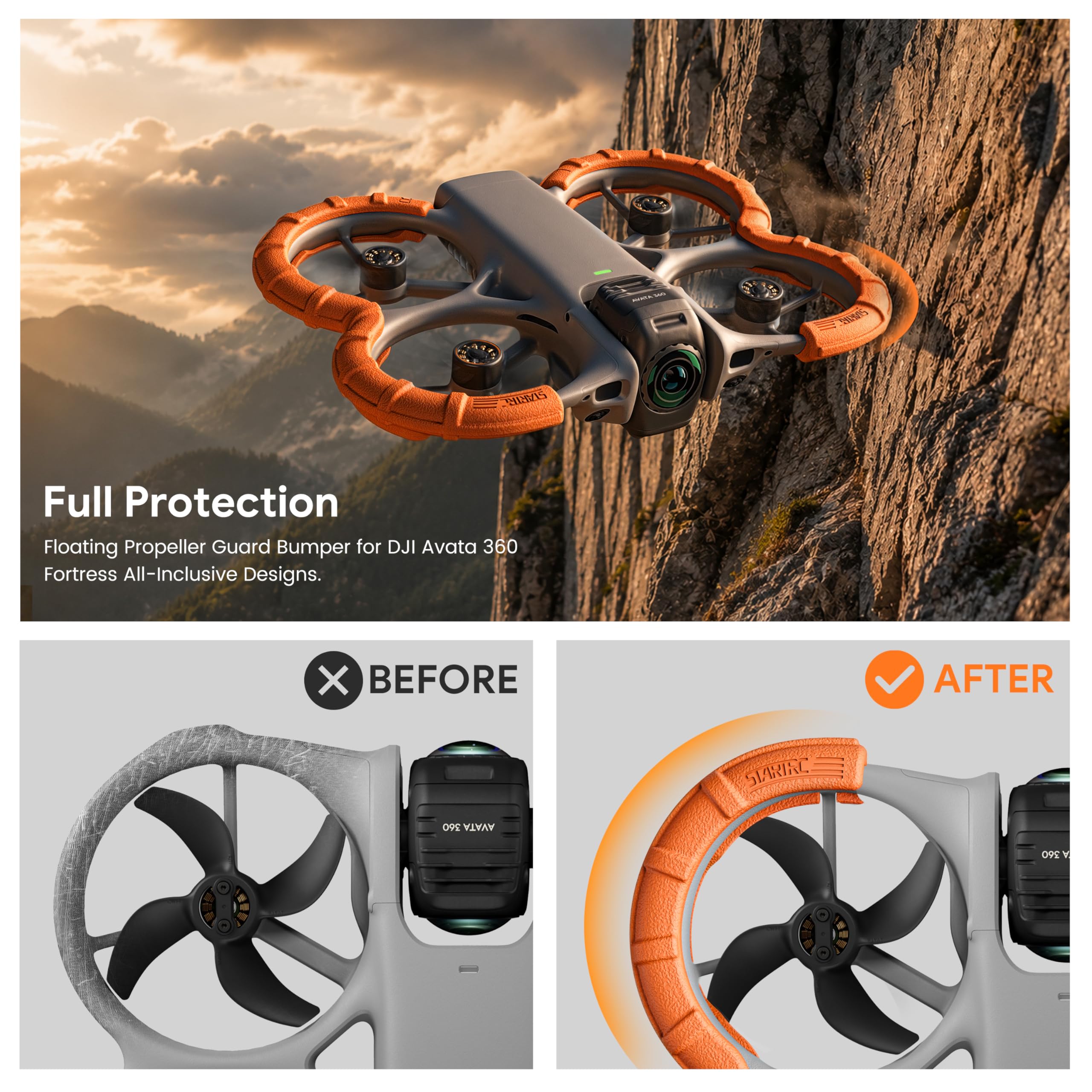 Protector de hélic STARTRC PHOTO para DJI AVATA 360, accorios para dron, cubierta protectora anticolisión - AliExprs Protector de hélic STARTRC PHOTO para DJI AVATA 360, accorios para dron, cubierta protectora anticolisión - AliExprs