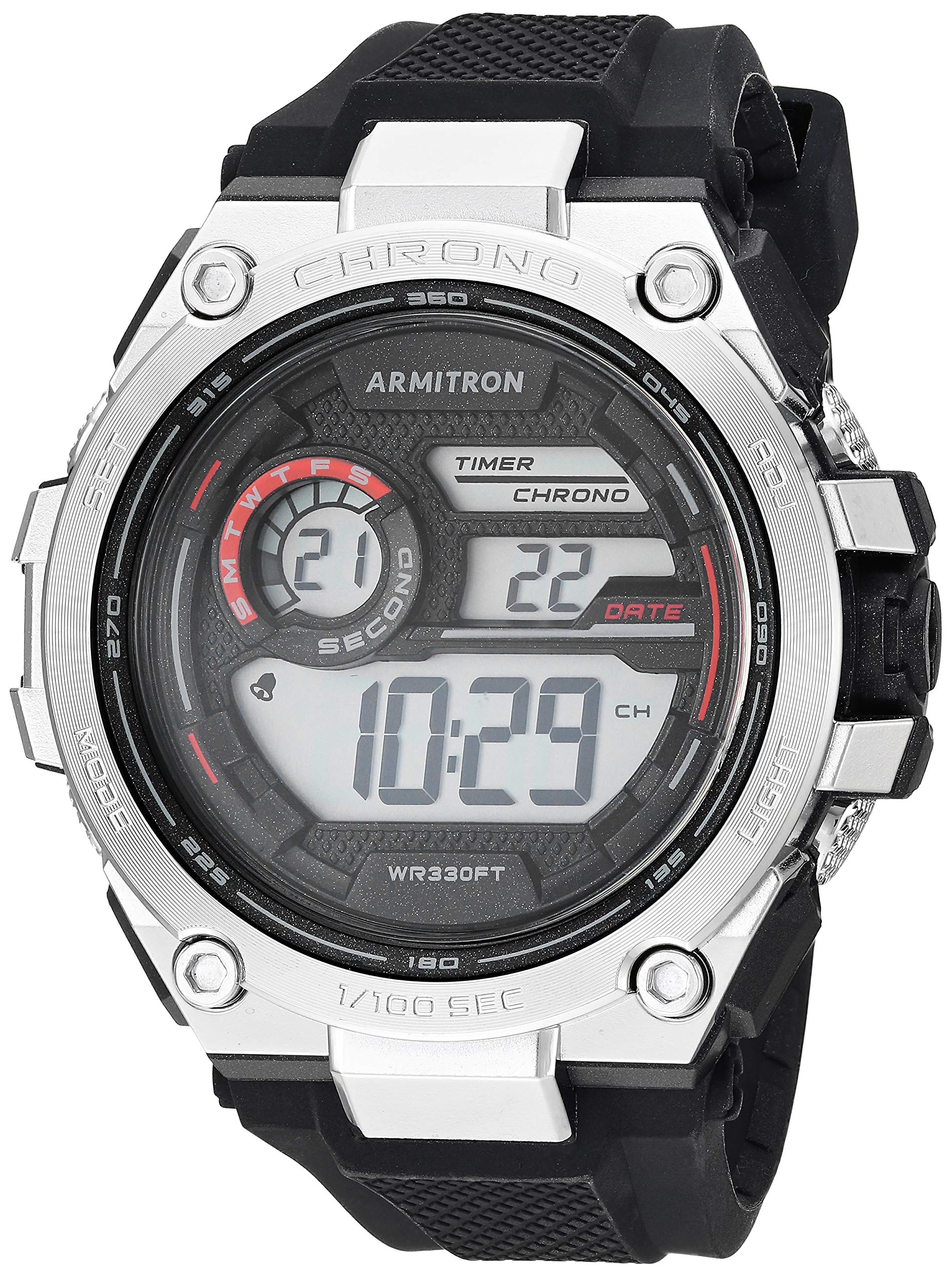 Armitron Sport Mens Digital Chronograph Silicone Strap Watch, 40/8450 (B0C1HRTYPW) Amazon Price History, Amazon Price Tracker