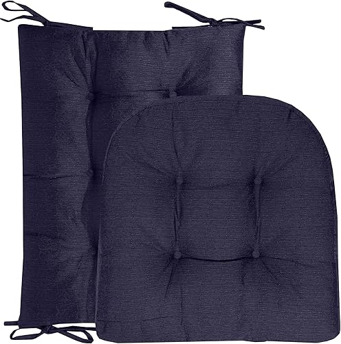 Vista 80 de Sweet Home Collection - Juego de cojines para silla mecedora (antideslizante, parte superior e inferior con lazos)