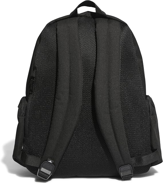 adidas Unisex Back to School Backpack, Black/Black/Silver Met., One size
