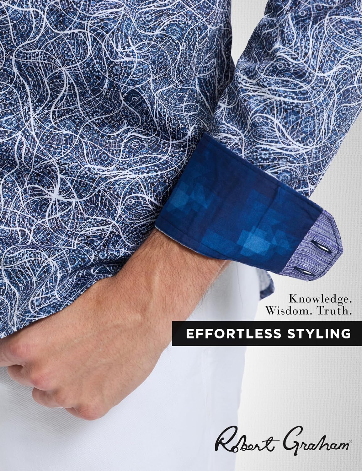 Robert Graham Men’s Stelvio Long-Sleeve Woven Shirt, Premium Button Down Top, Classic-Fit & Richly Detailed - Image 5