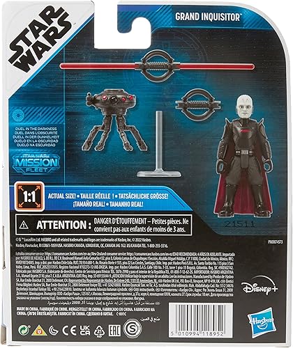 Miniatura 3 de STAR WARS Mission Fleet Gear Class Duel in The Darkness, figura de acción de Grand Inquisitor a escala de 2.5 pulgadas, juguete para niños de 4 años