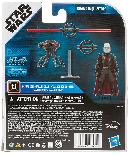 Foto 3 de 5 de Star Wars Mission Fleet Gear Class Duel in The Darkness, 2.5-Inch-Scale Grand Inquisitor Action Figure