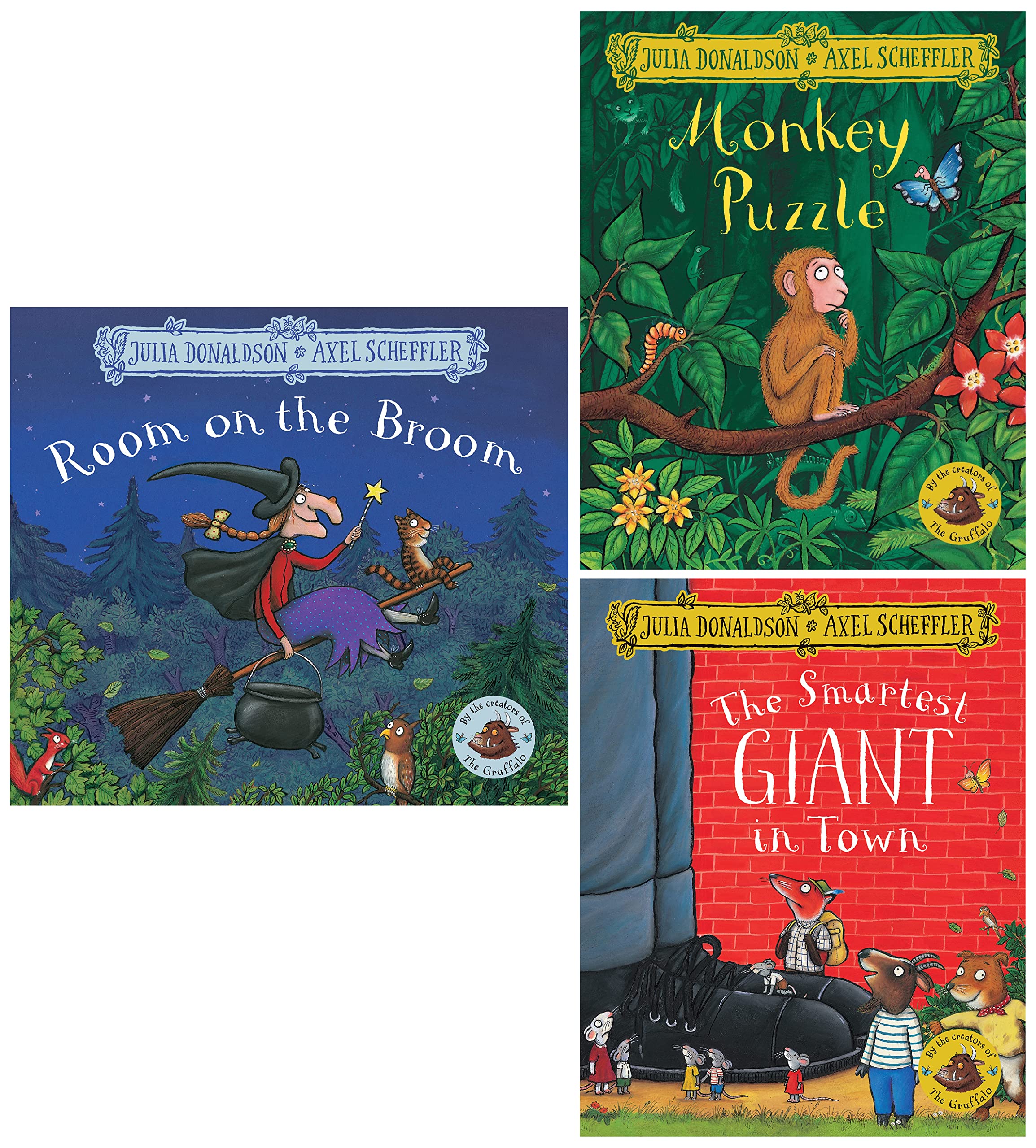 Room on the Broom & Monkey Puzzle & The Smartest Giant in Town Product Bundle