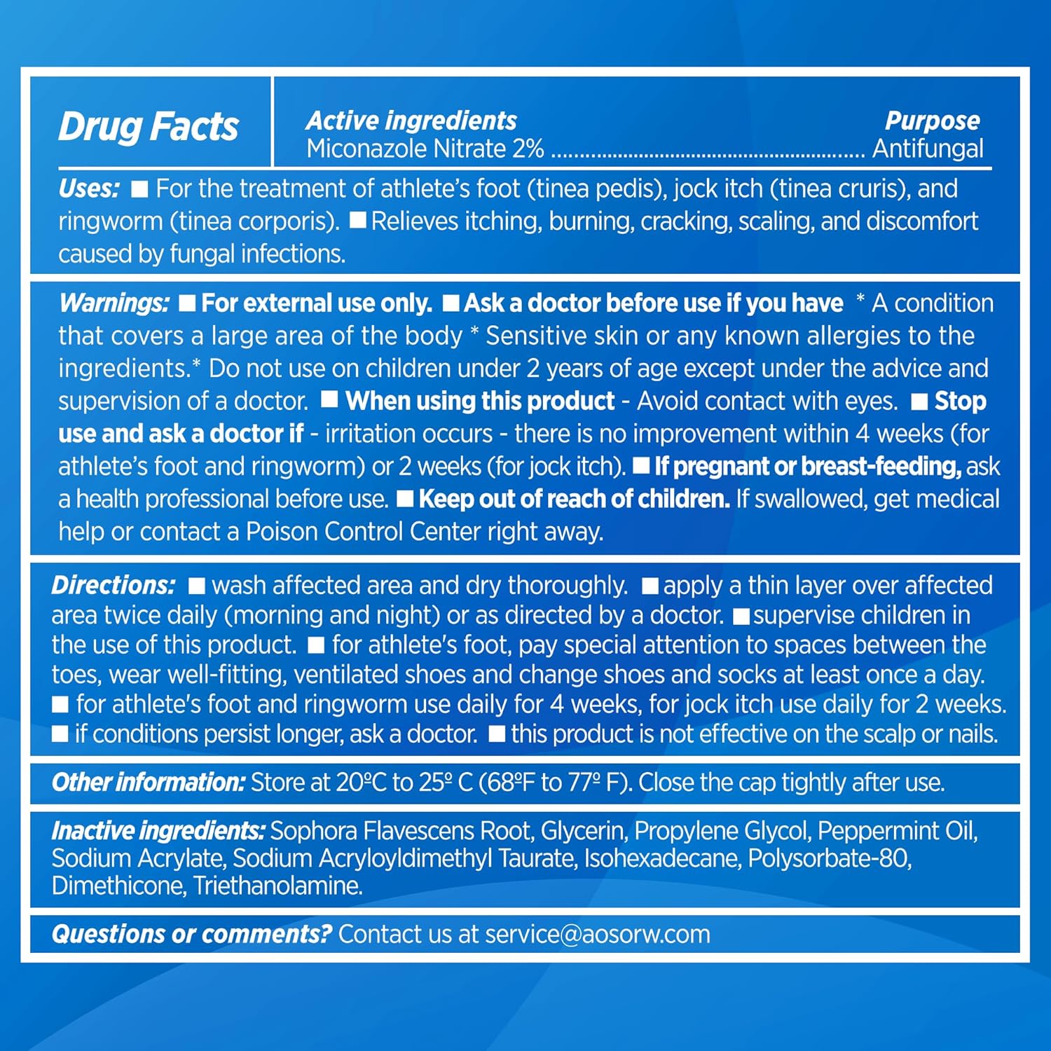 Antifungal Cream for Jock Itch - Miconazole Anti Fungal Cream for Itchy Skin Relief Extra Strength - Ringworm Treatment for Humans - Athlete's Foot Treatment - 4.2 oz (120g) - Image 8
